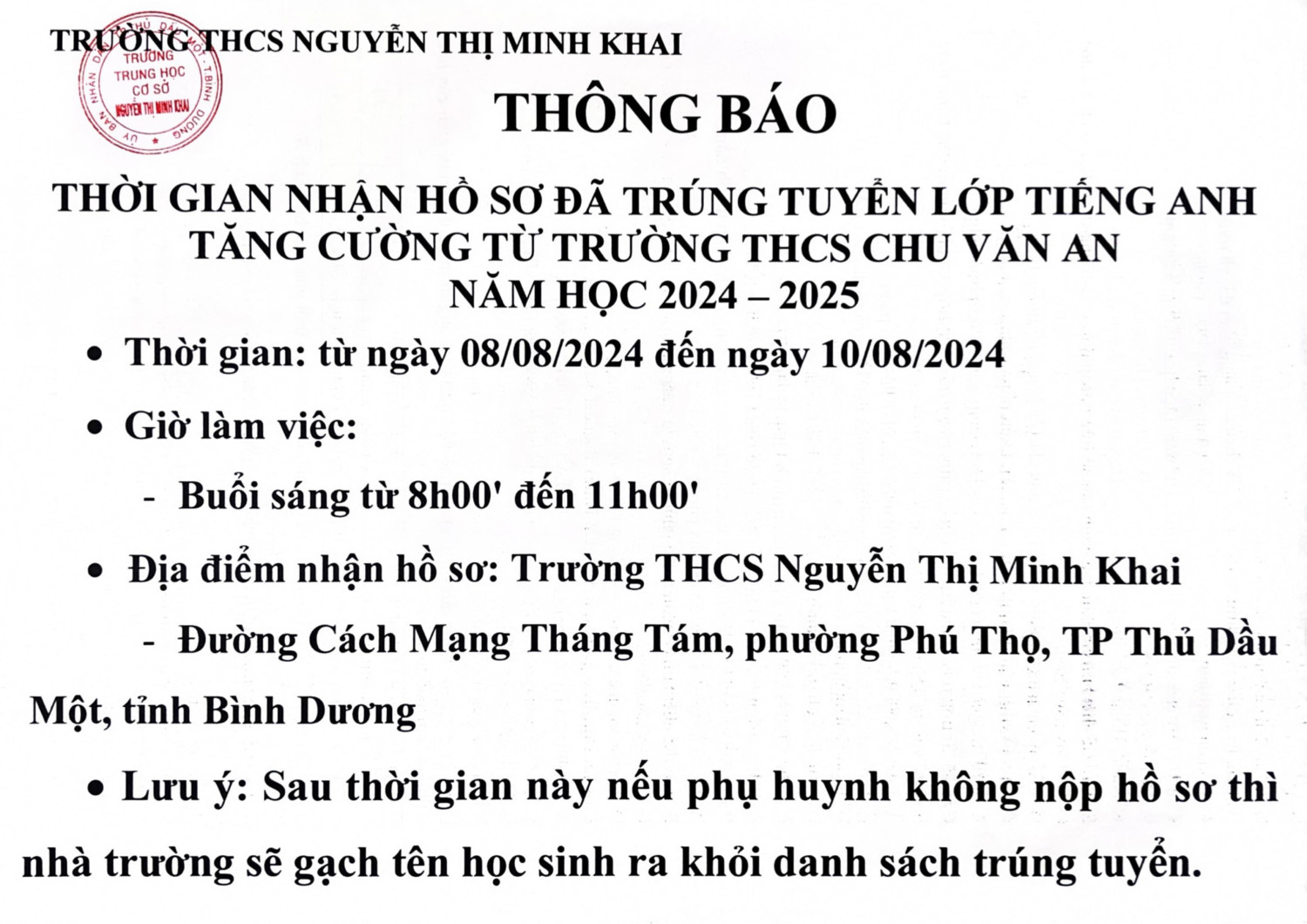 TB NHAN HO SO min